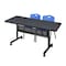 Kobe Rectangle FlipTop Table, 60" W, 29" H, Laminate Top, Gray MKFTM6030GY47BE - alternate 1